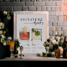 Bribie Signature Drinks Sign .Wedding Drinks Menu .The Sundae Creative