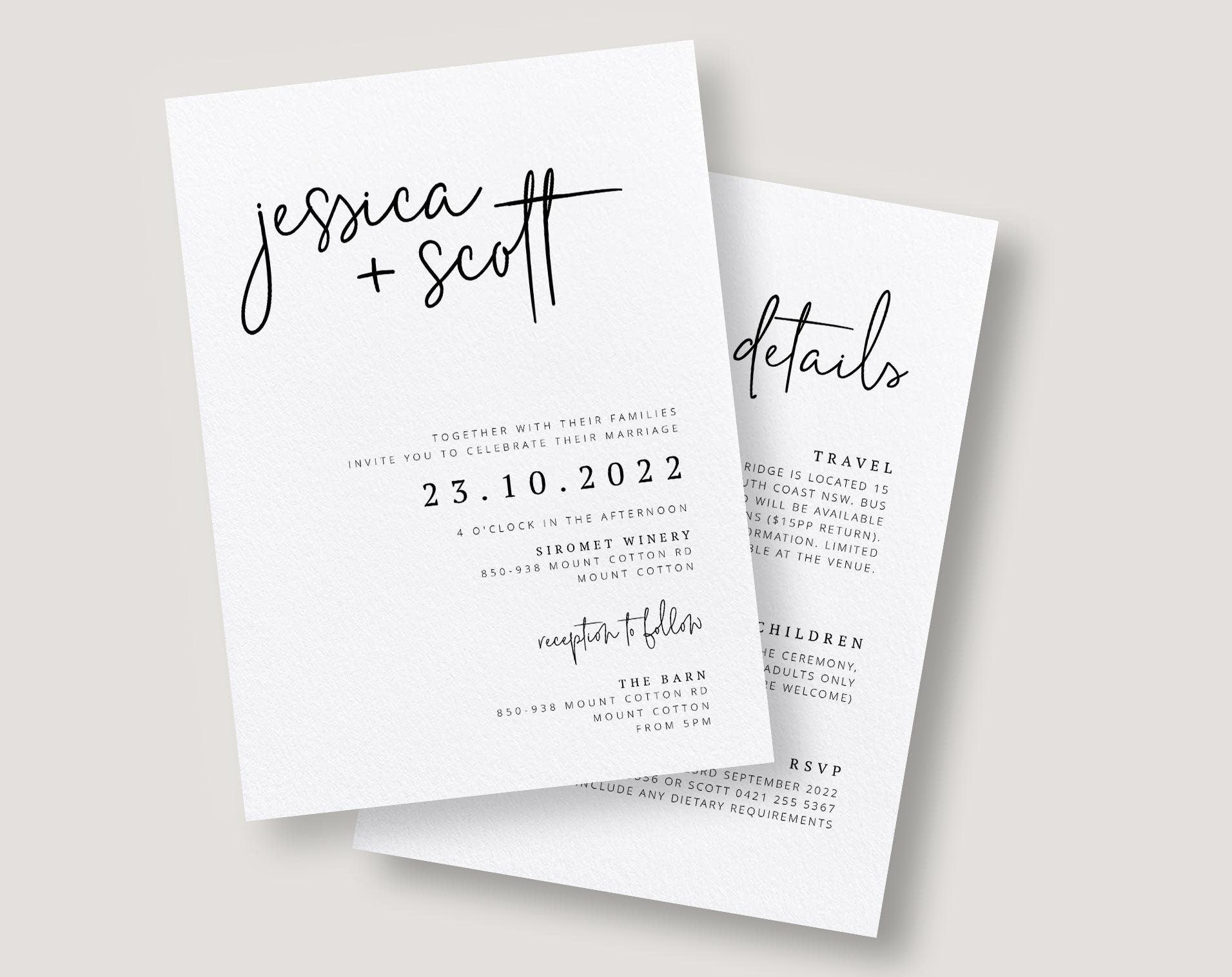 Ascot Wedding Invitation Template  Wedding Invitation THE SUNDAE CREATIVE