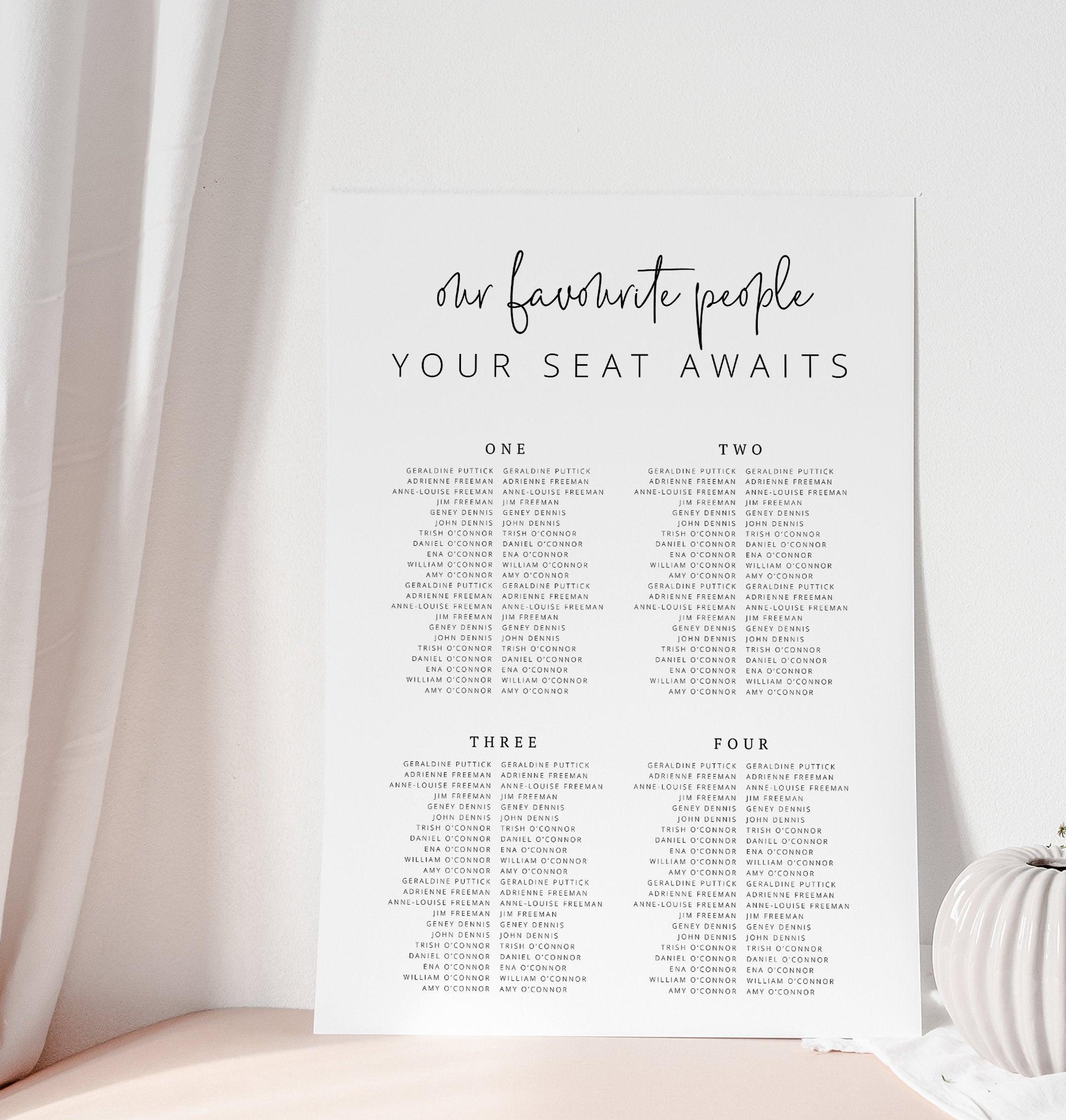 Banquet Seating Chart Ascot - THE SUNDAE CREATIVE