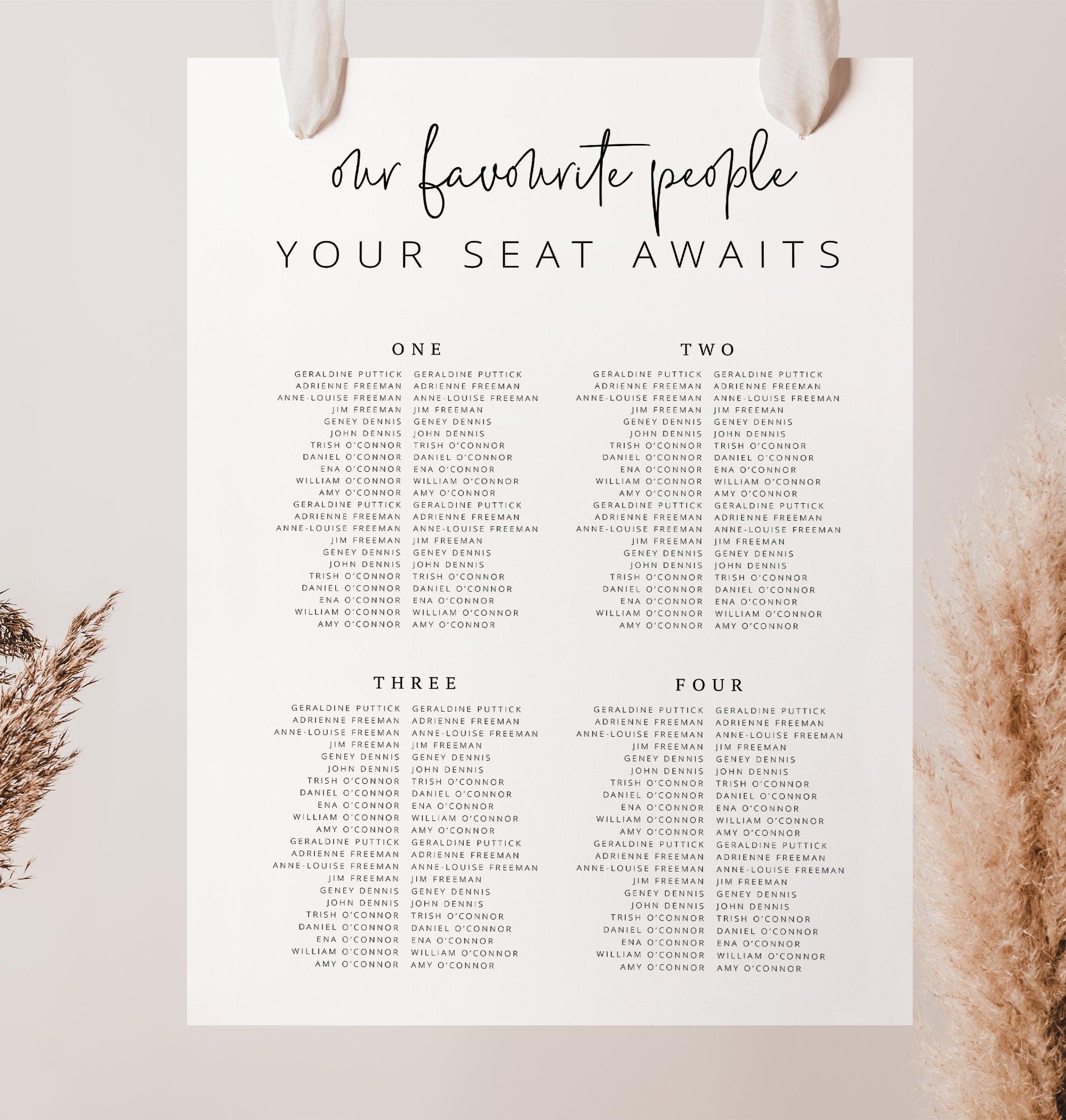 Banquet Seating Chart Ascot - THE SUNDAE CREATIVE