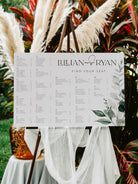 Beachmere Alphabetical Seating Chart  Wedding Seating Plan THE SUNDAE CREATIVE