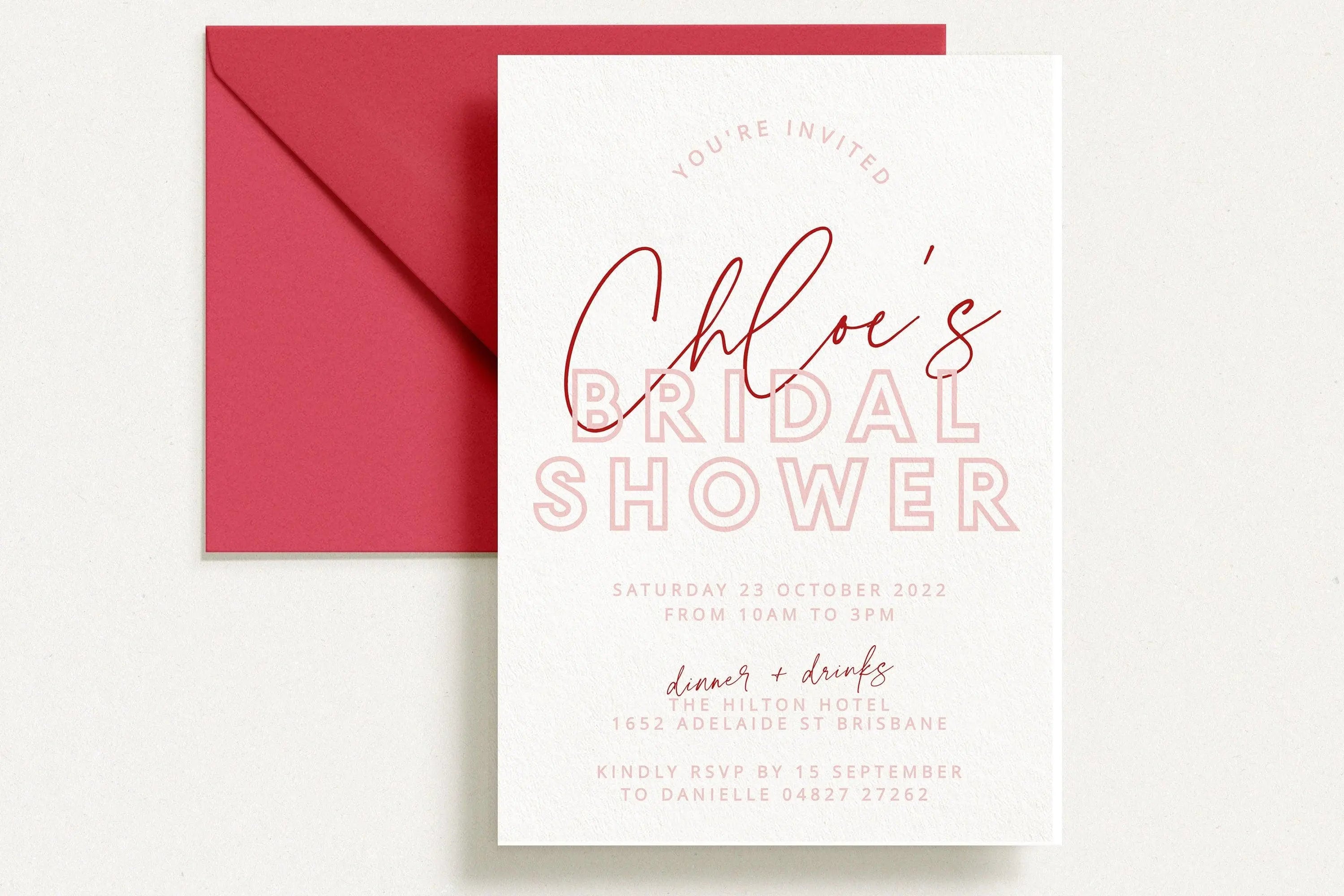 Bridal Shower Invitation Brody .Bridal Shower Invitation .The Sundae Creative