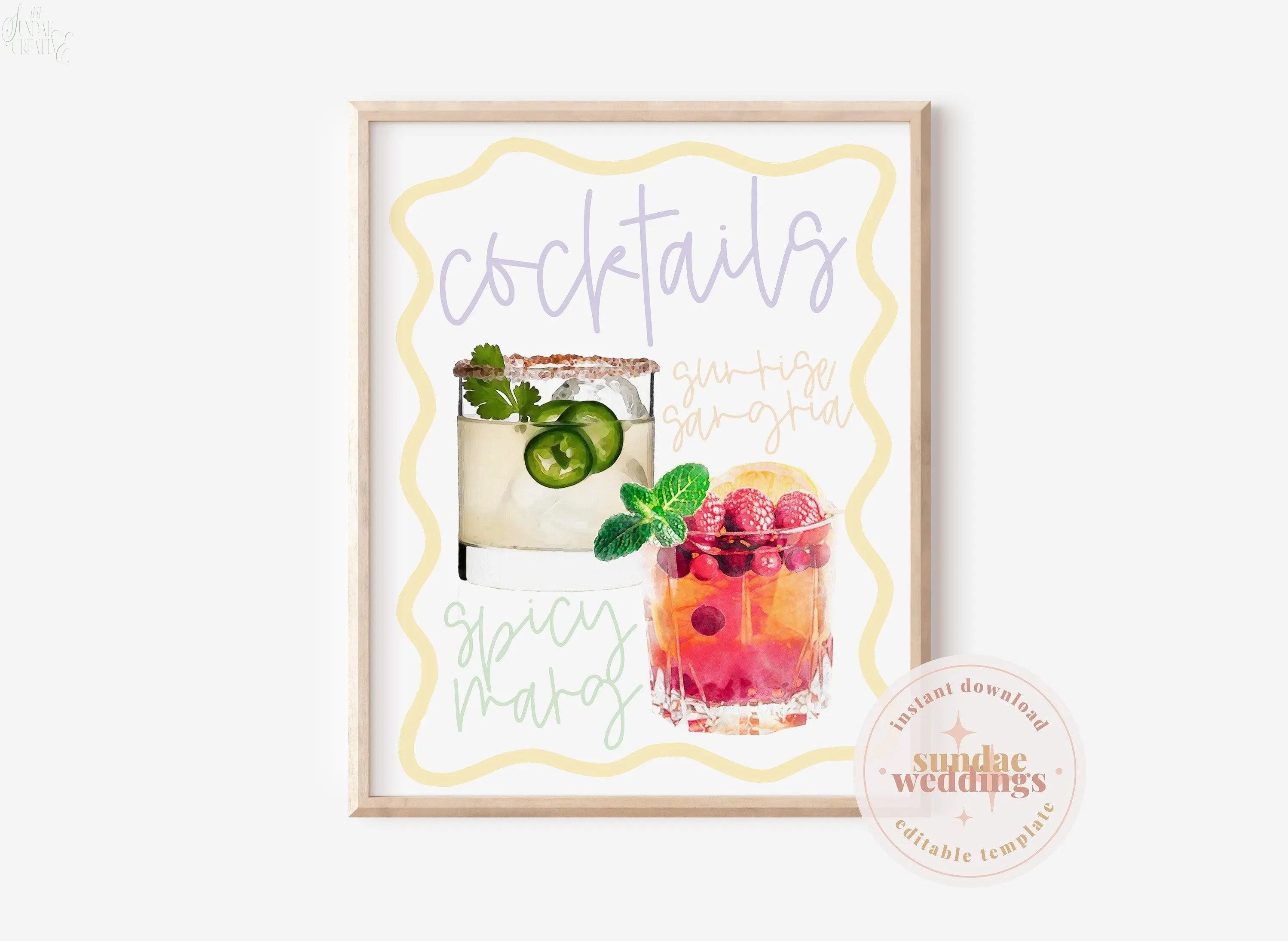 Cocktail Sign Eleni - THE SUNDAE CREATIVE