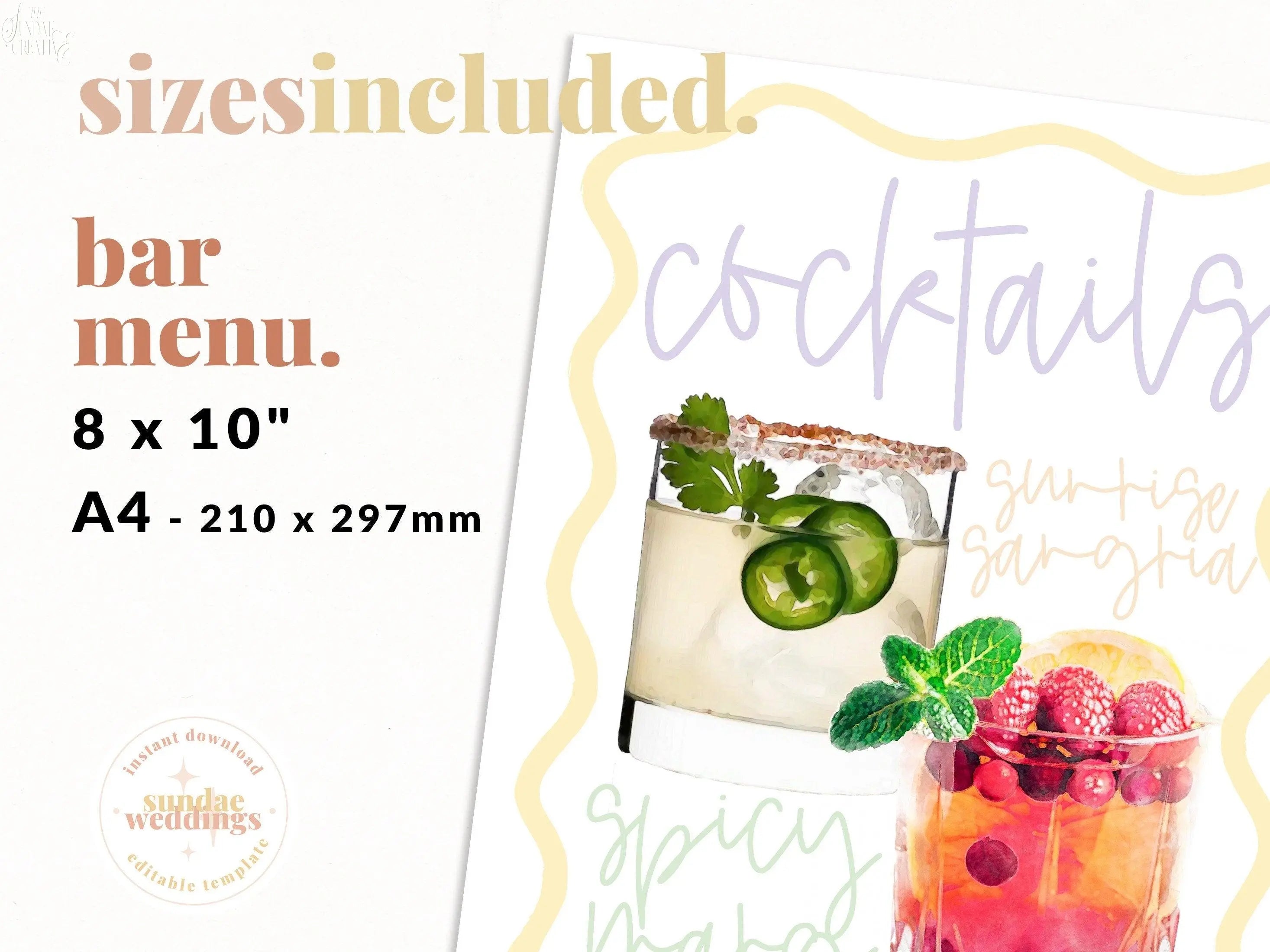 Cocktail Sign Eleni - THE SUNDAE CREATIVE