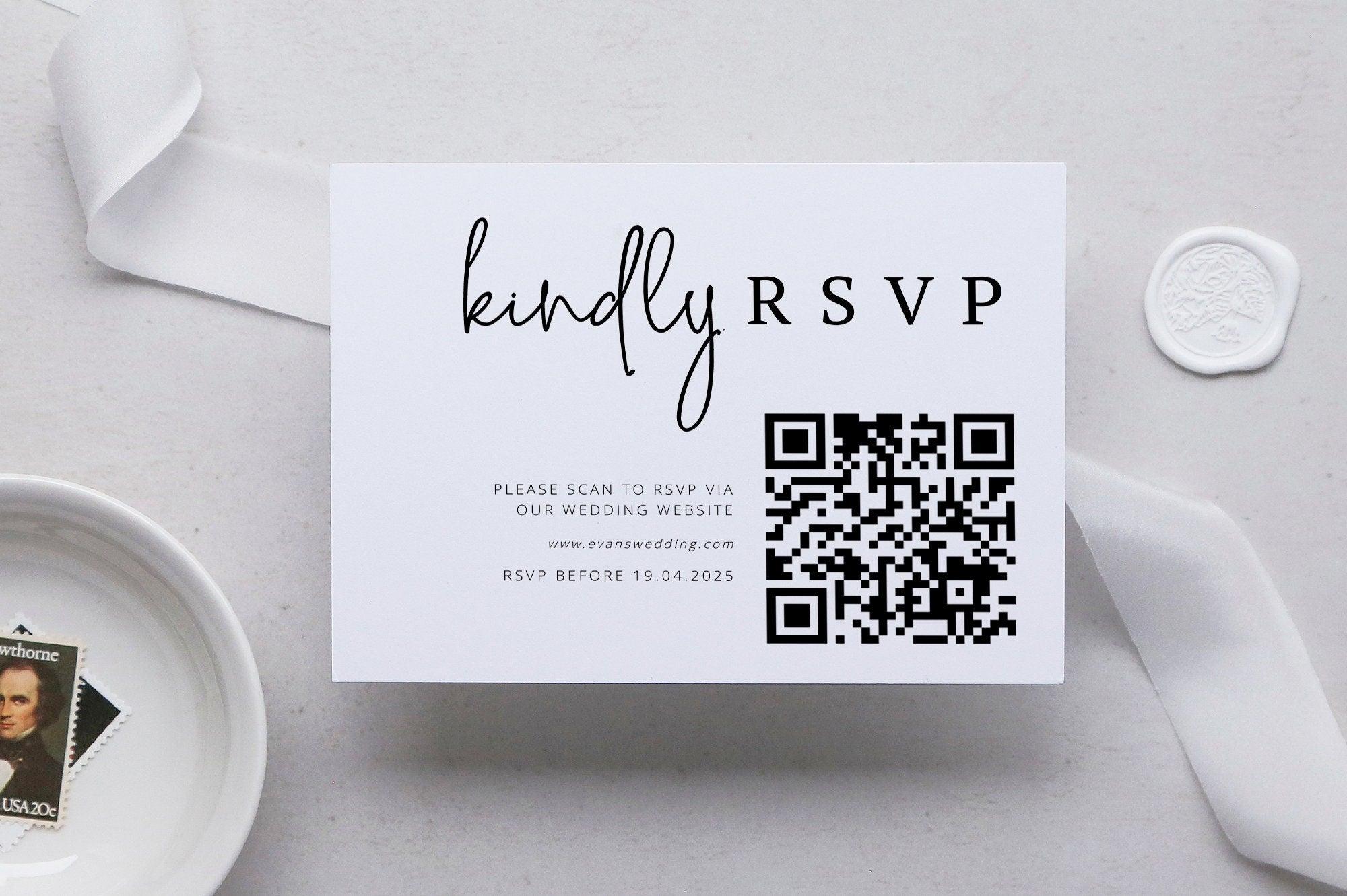 QR Code RSVP Card Ascot - THE SUNDAE CREATIVE