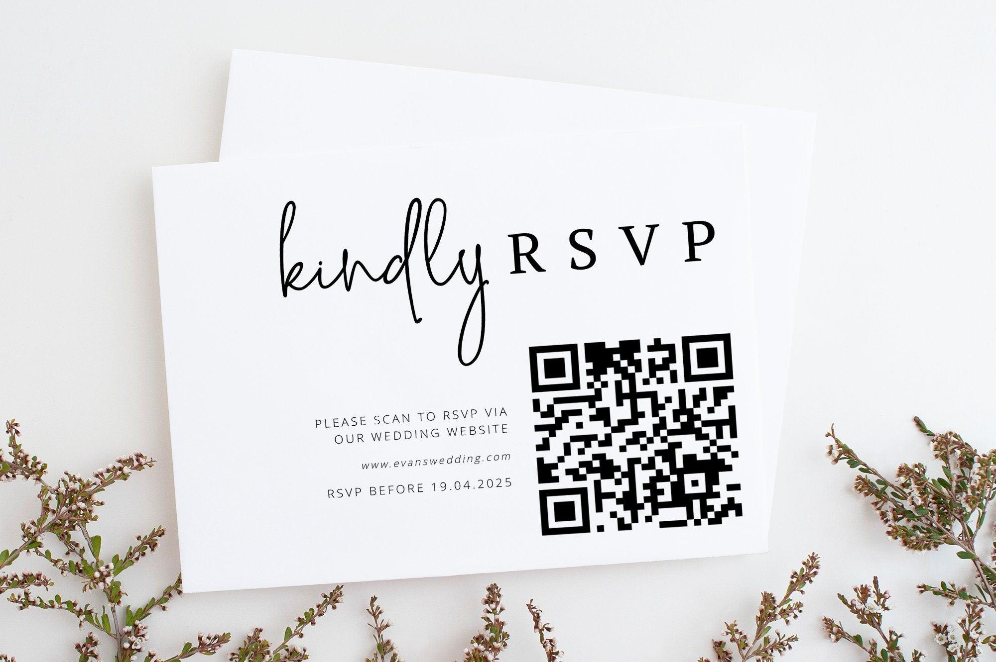 QR Code RSVP Card Ascot - THE SUNDAE CREATIVE