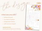 SMS Bridesmaid Info Card Ella - THE SUNDAE CREATIVE