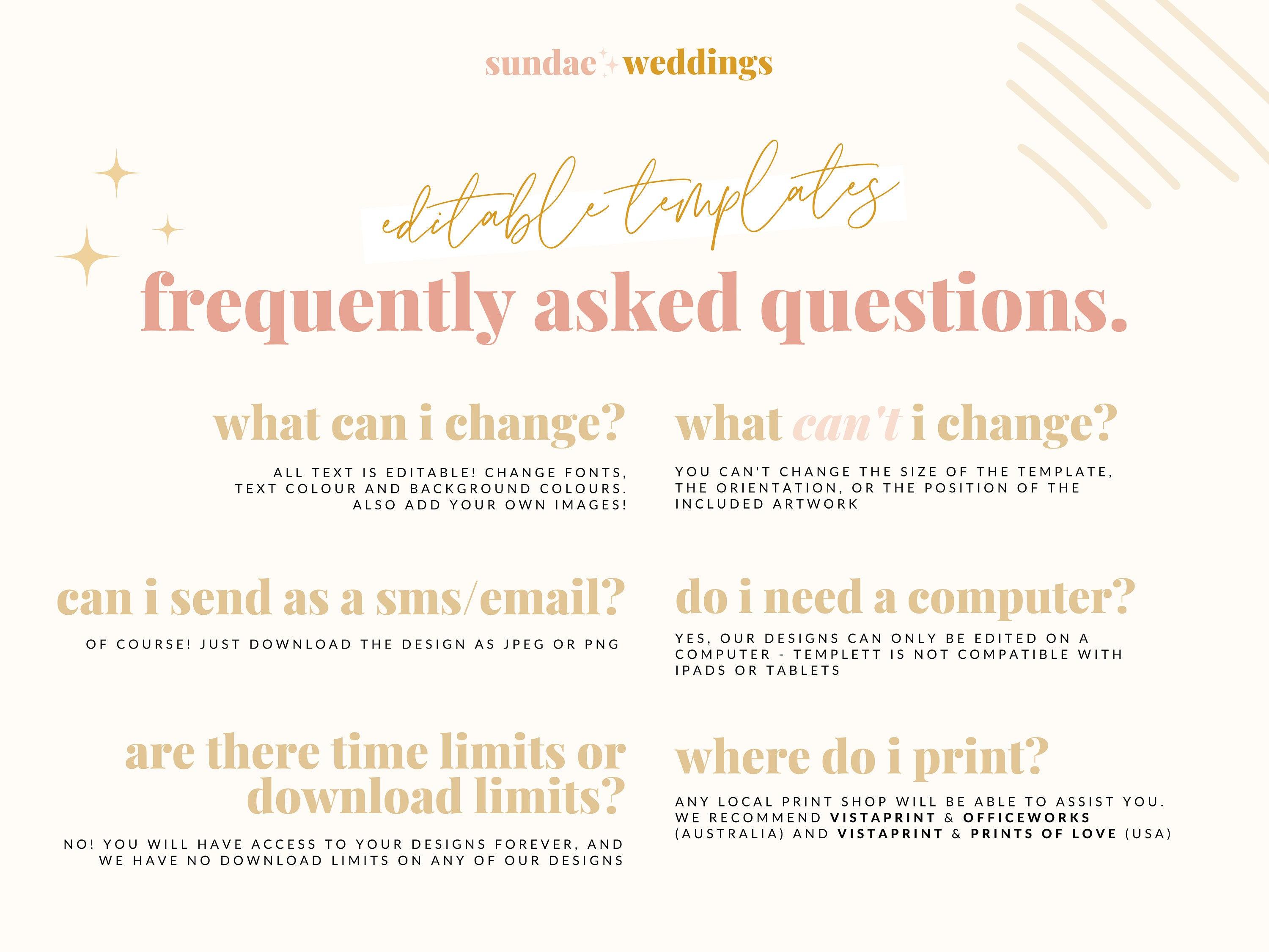 SMS Bridesmaid Info Card Ella - THE SUNDAE CREATIVE