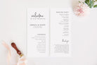 Wedding Ceremony Program Ascot - THE SUNDAE CREATIVE