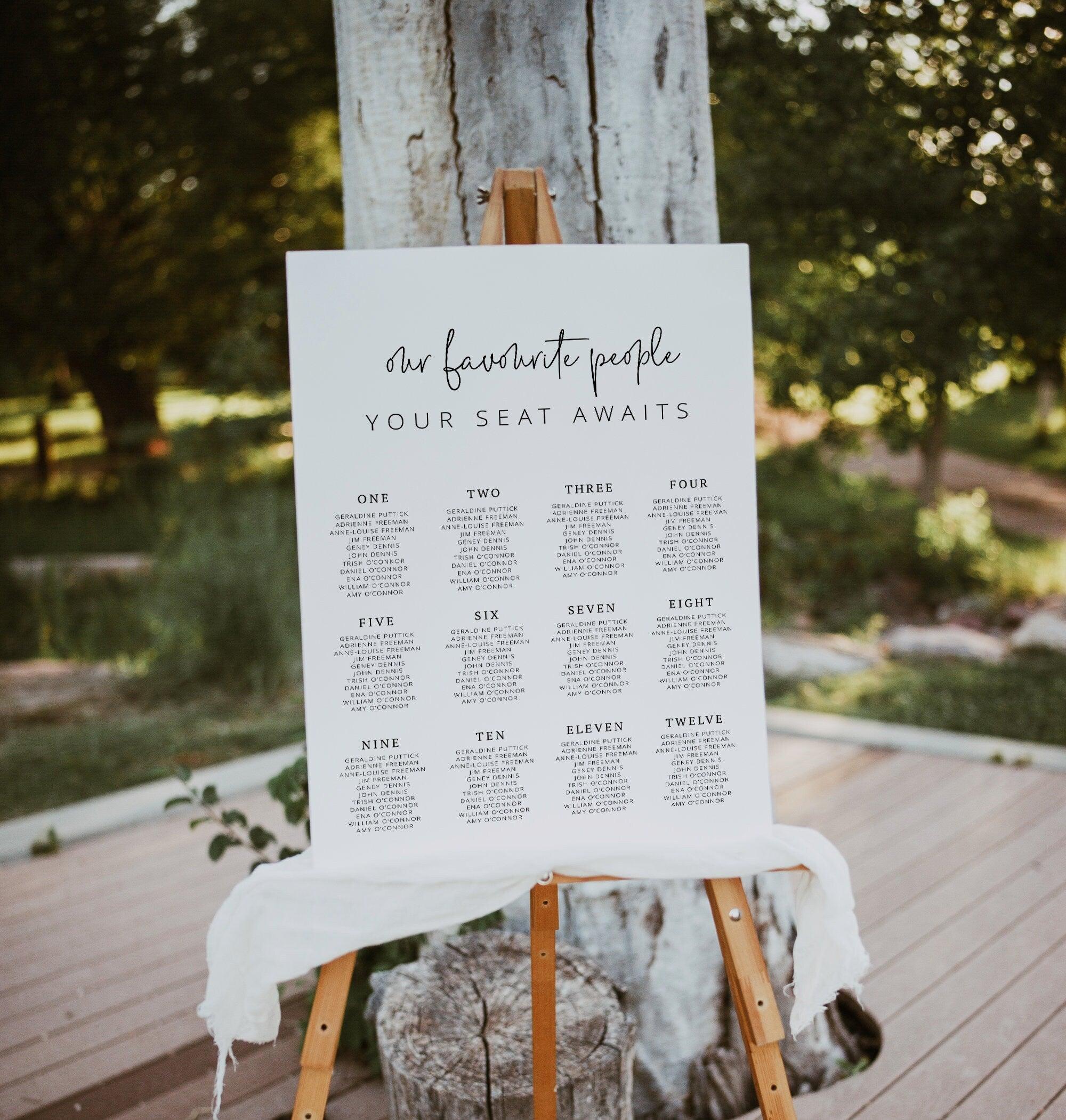 Wedding Seating Plan Ascot  Wedding Seating Plan THE SUNDAE CREATIVE