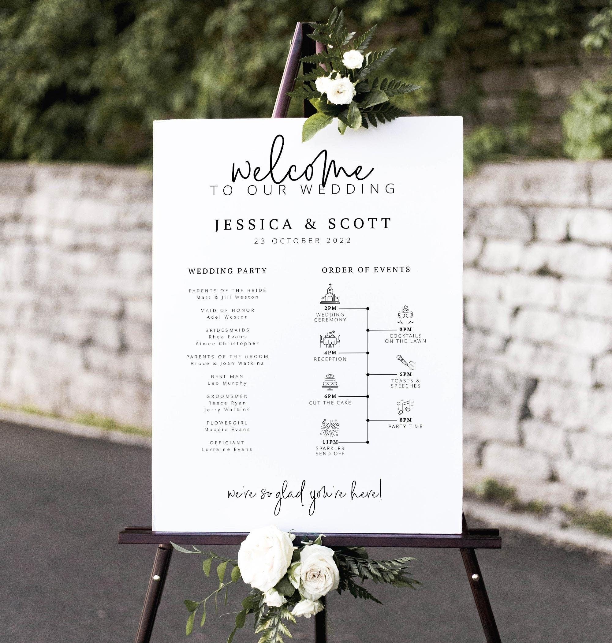 Wedding Welcome Sign Ascot - THE SUNDAE CREATIVE