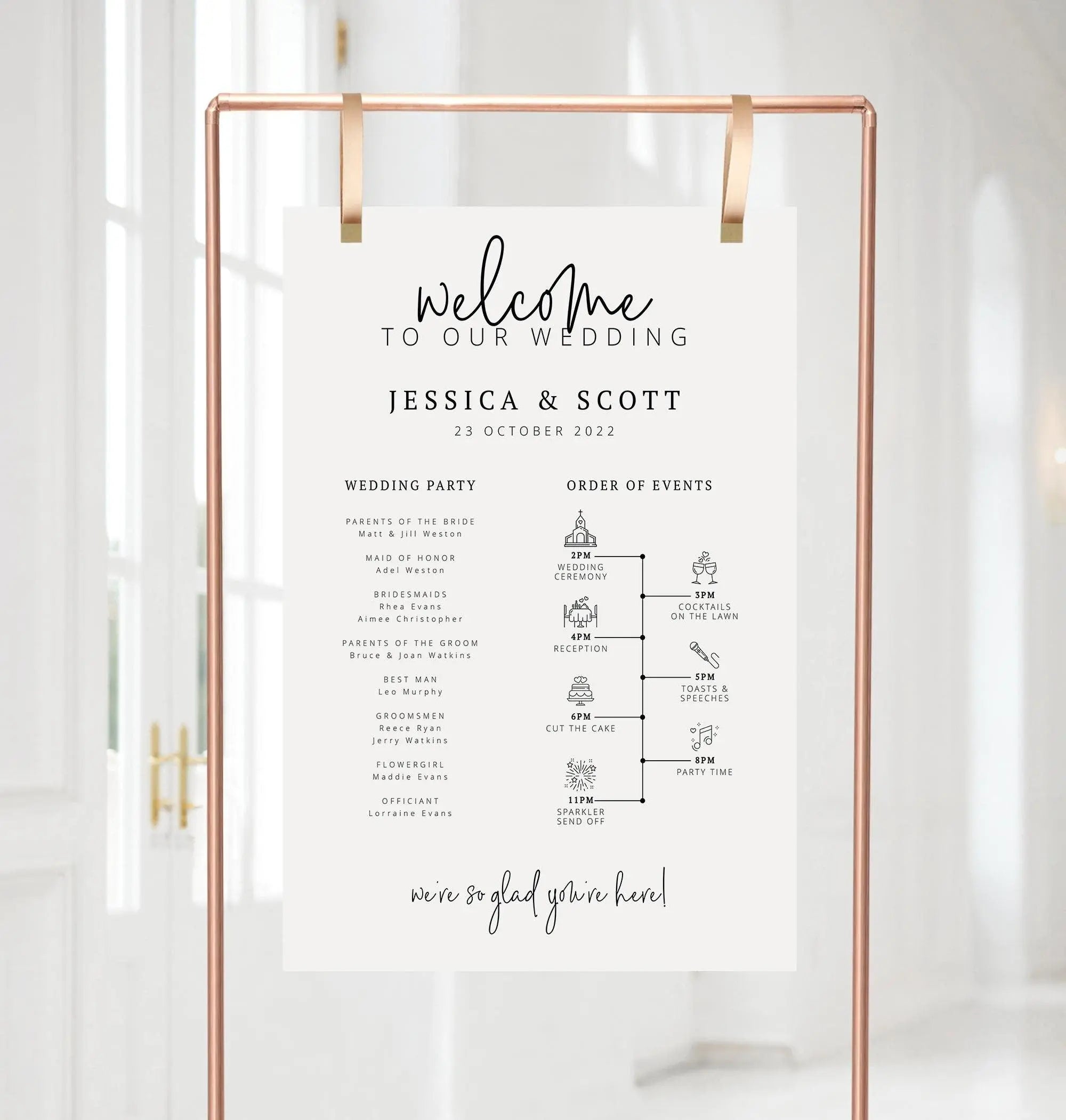 Wedding Welcome Sign Ascot .Wedding Welcome Sign .The Sundae Creative