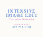 ADD ON - Intensive Image Editing Request, Major Editing for Custom Digital Watercolour Wedding Venue Illustration