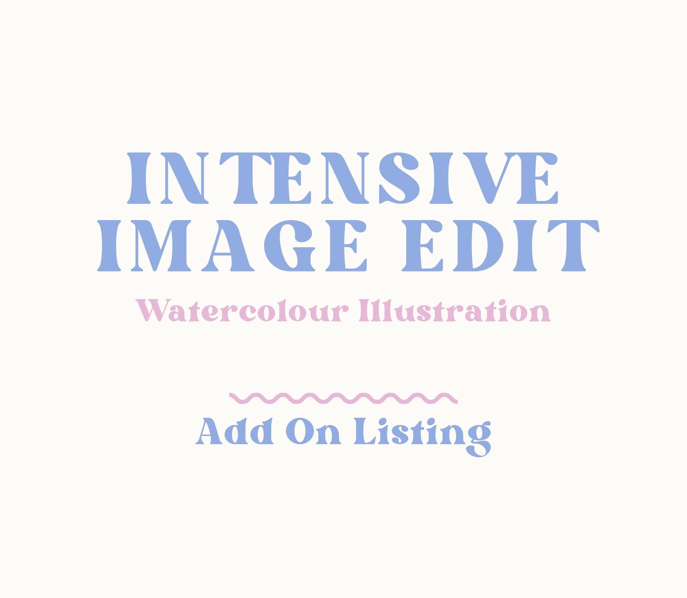 ADD ON - Intensive Image Editing Request, Major Editing for Custom Digital Watercolour Wedding Venue Illustration