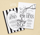 NOIR Editable Hens Invited Template | Instant Download | Editable Modern Hens Weekend Invitation | Birthday Invite templett