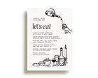 Illustrated Wedding Menu .Menu .The Sundae Creative