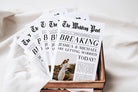 Folded Newspaper Wedding Program .Newspaper Program .The Sundae Creative