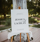 Minimalist Wedding Welcome Sign - Bribie - The Sundae Creative