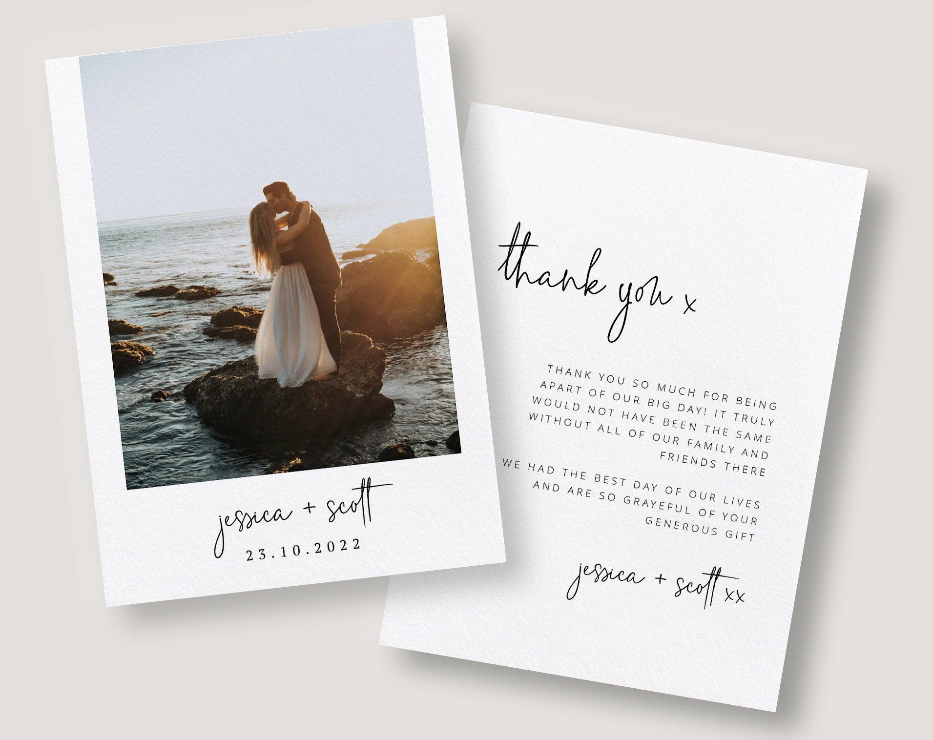 Wedding Thank You Card - Bribie - The Sundae Creative