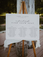 Long Tables Wedding Seating Chart Template, Our Favorite People Seating Plan, Printable Banquet Seating Chart Templett HIGHGATE