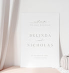 Elegant Wedding Welcome Sign - Haze - The Sundae Creative