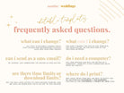 Digital Modern Wedding Itinerary - Bribie - The Sundae Creative