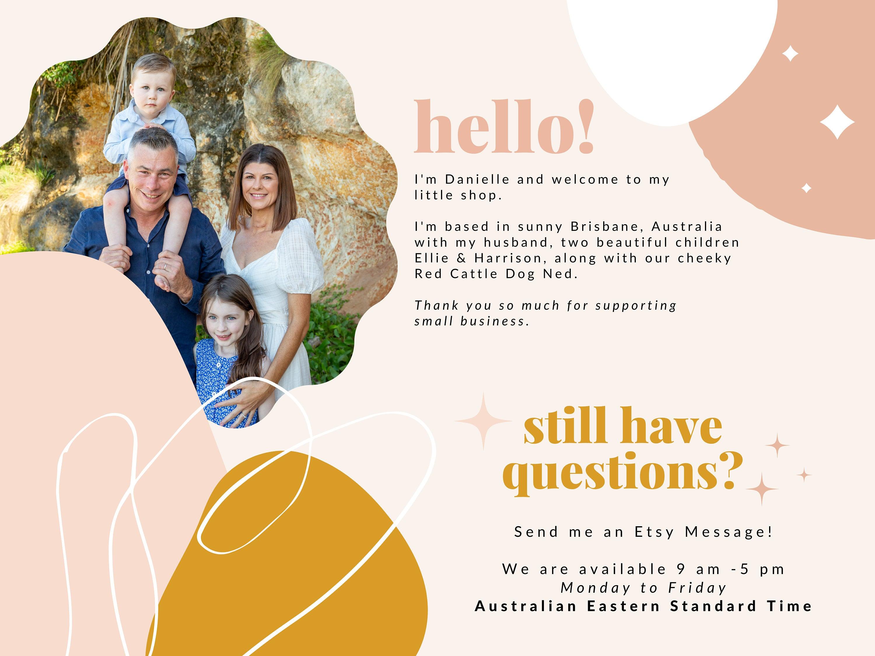Digital Modern Wedding Itinerary - Bribie - The Sundae Creative