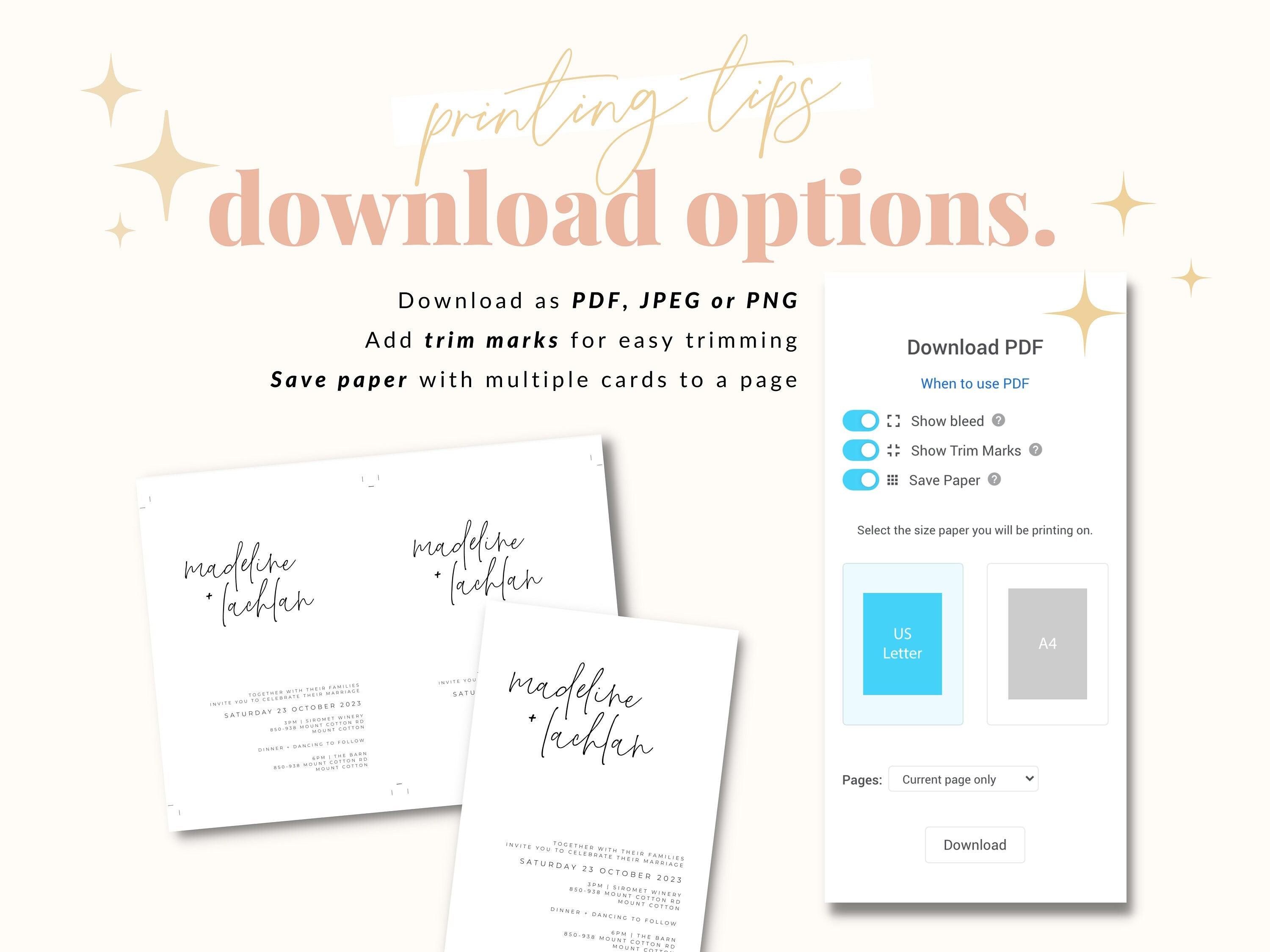 Guest Wedding Menu - Audrey - The Sundae Creative