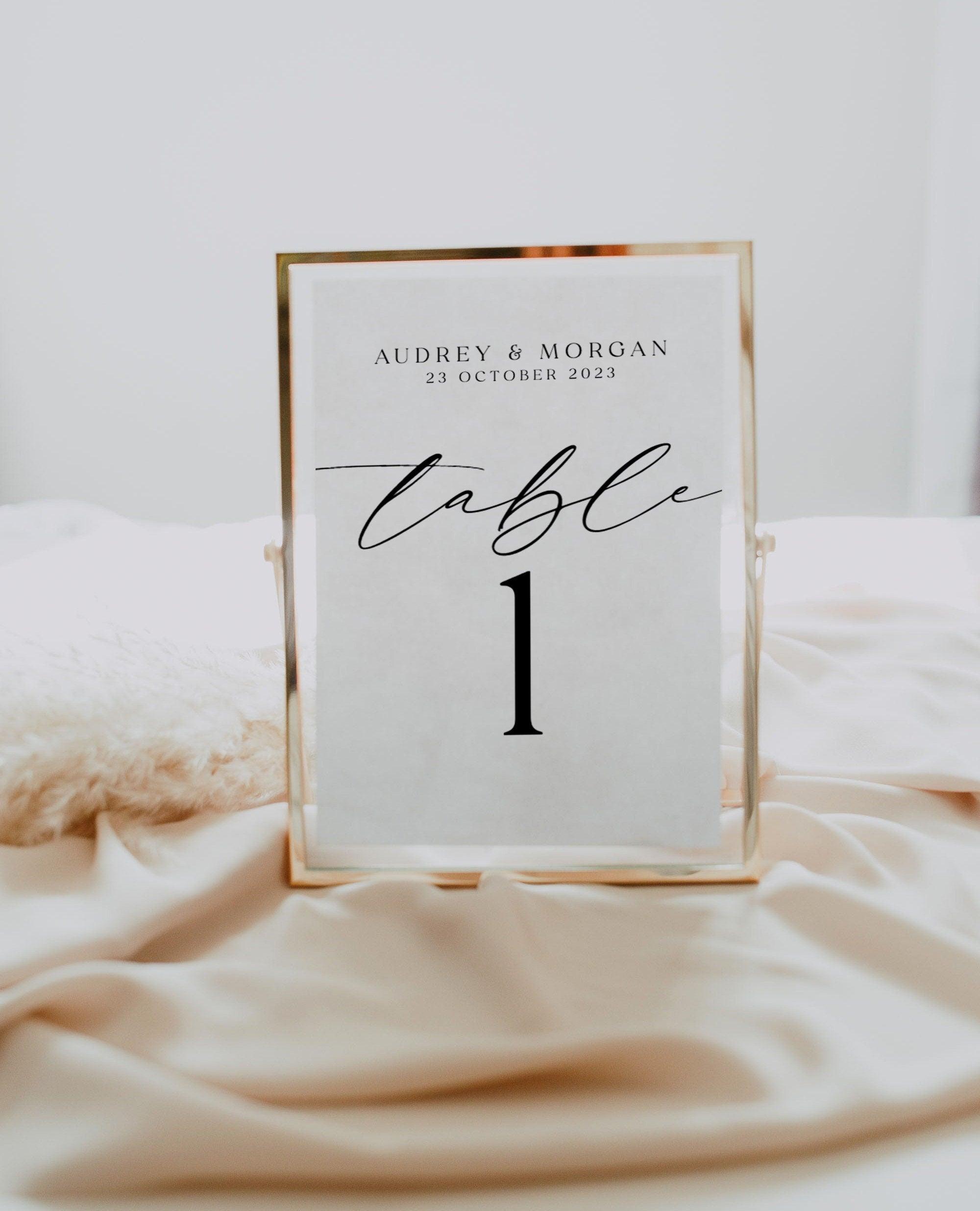 Table Numbers - Audrey - The Sundae Creative