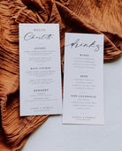 Guest Wedding Menu - Audrey - The Sundae Creative