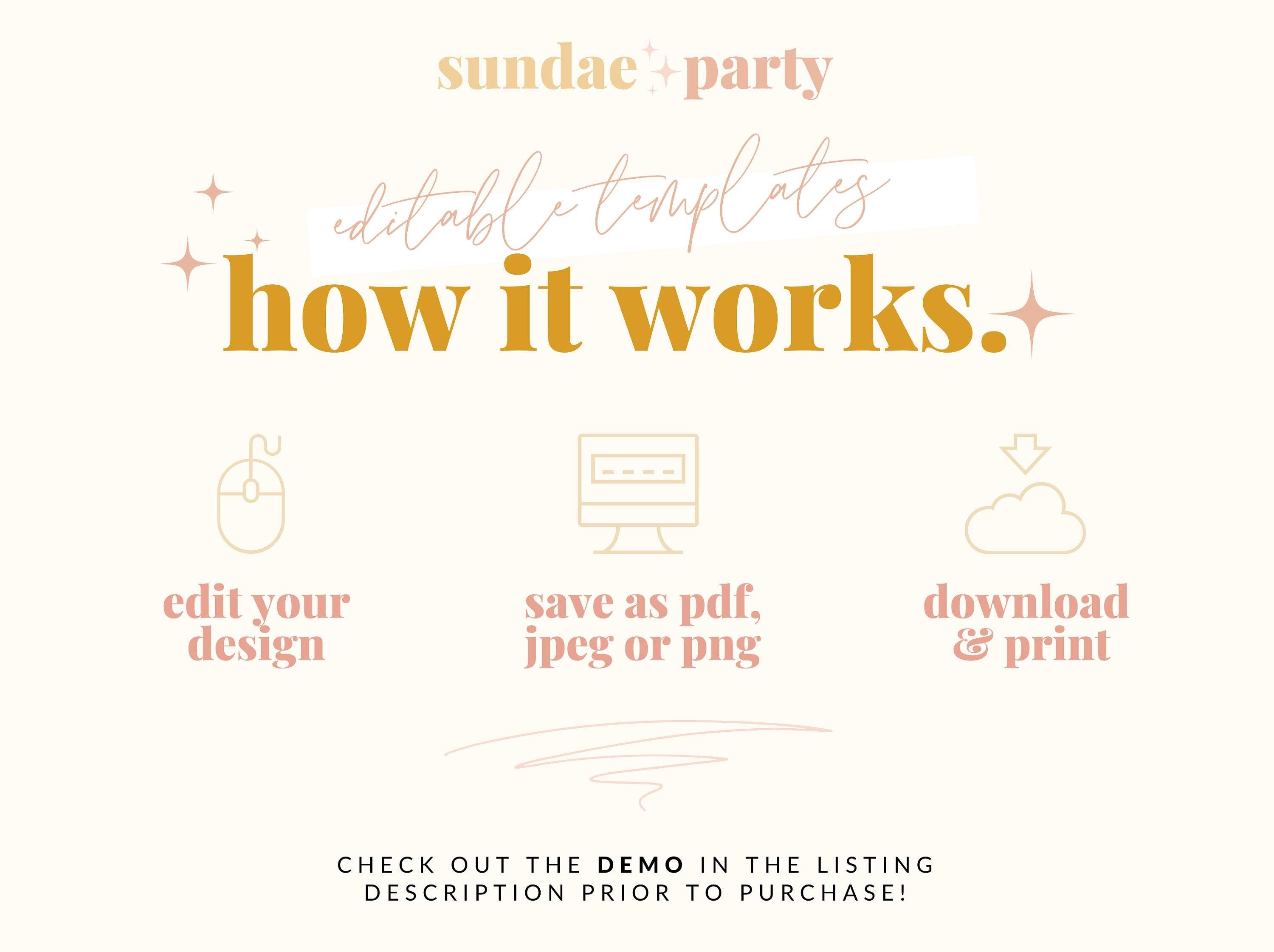 Placecard - Polly - The Sundae Creative