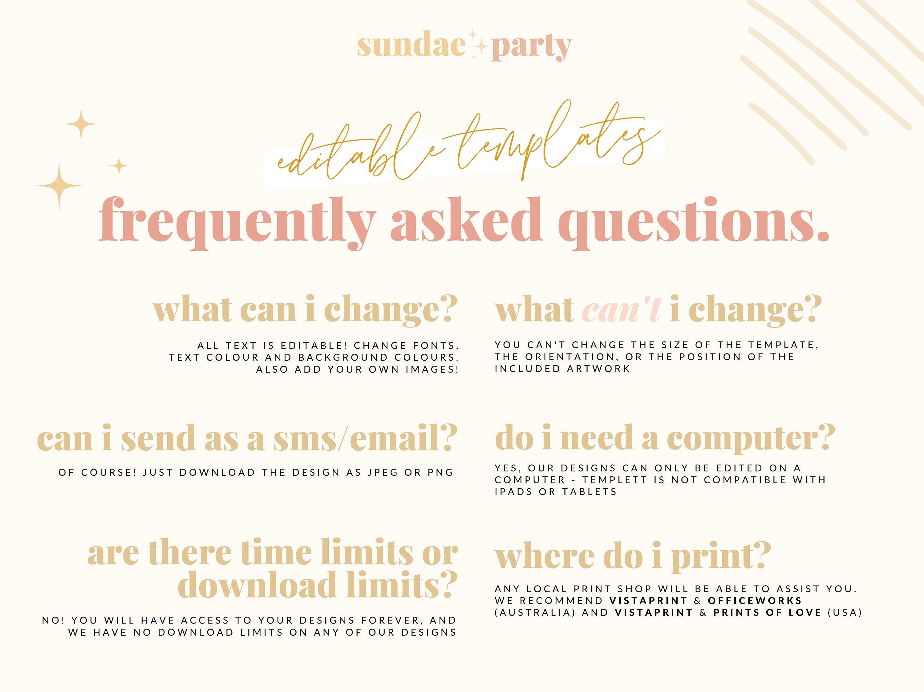 Bridal Shower Menu & Placecard Bundle - Ruby - The Sundae Creative