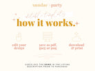 BRIBIE Electronic Bachelorette Weekend Events Itinerary, Modern Hens Party, Order of Events, TEMPLETT instant download