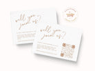 Boho Wedding QR RSVP Card - Bellmere - The Sundae Creative