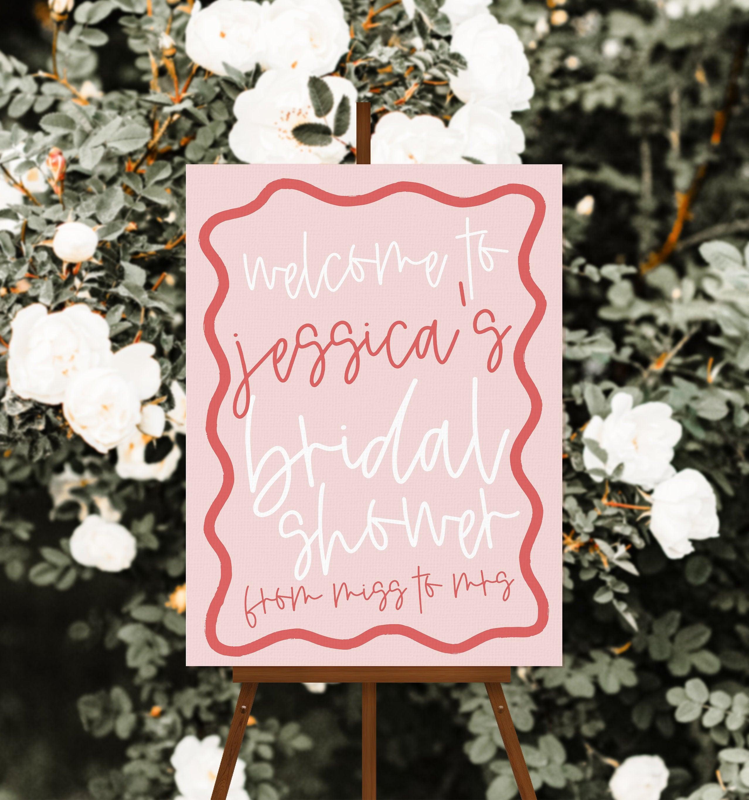 Bridal Shower Welcome Sign - Eleni - The Sundae Creative