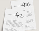 Wedding Details Card - Bribie - The Sundae Creative