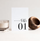 Bribie Table Number Signs - The Sundae Creative