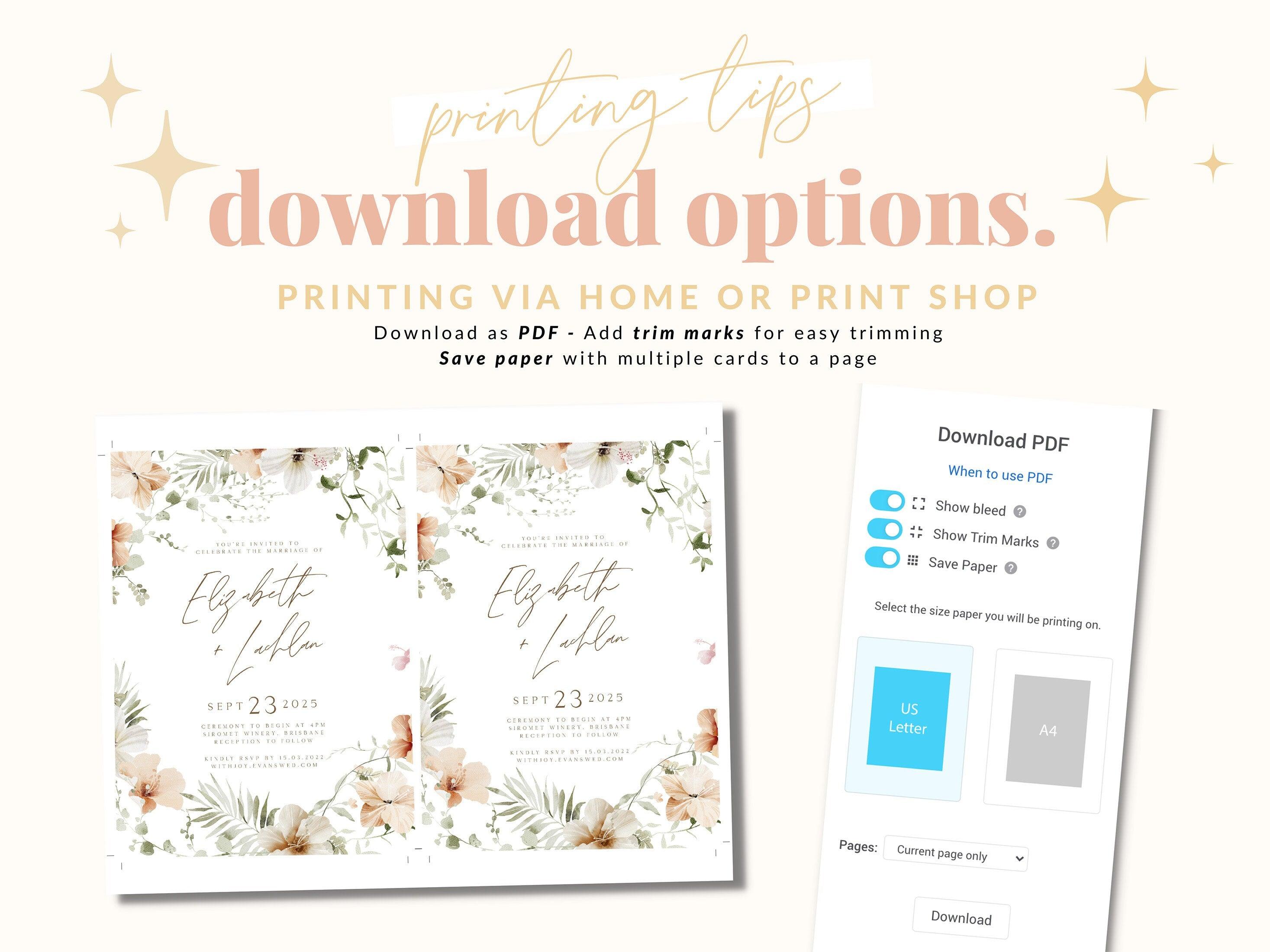 Tropical Wedding RSVP QR Card - Bali - The Sundae Creative