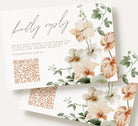 Tropical Wedding RSVP QR Card - Bali - The Sundae Creative