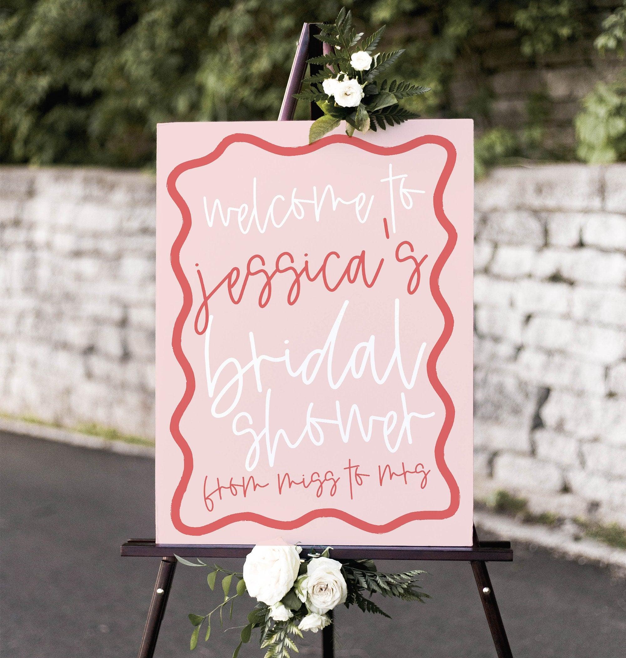 Bridal Shower Welcome Sign - Eleni - The Sundae Creative