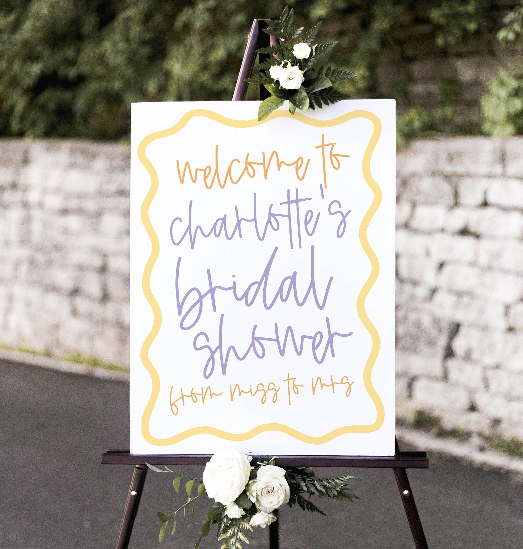 Bridal Shower Welcome Sign - Eleni - The Sundae Creative