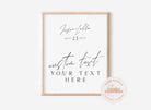 Athens Custom Text Sign Template - The Sundae Creative