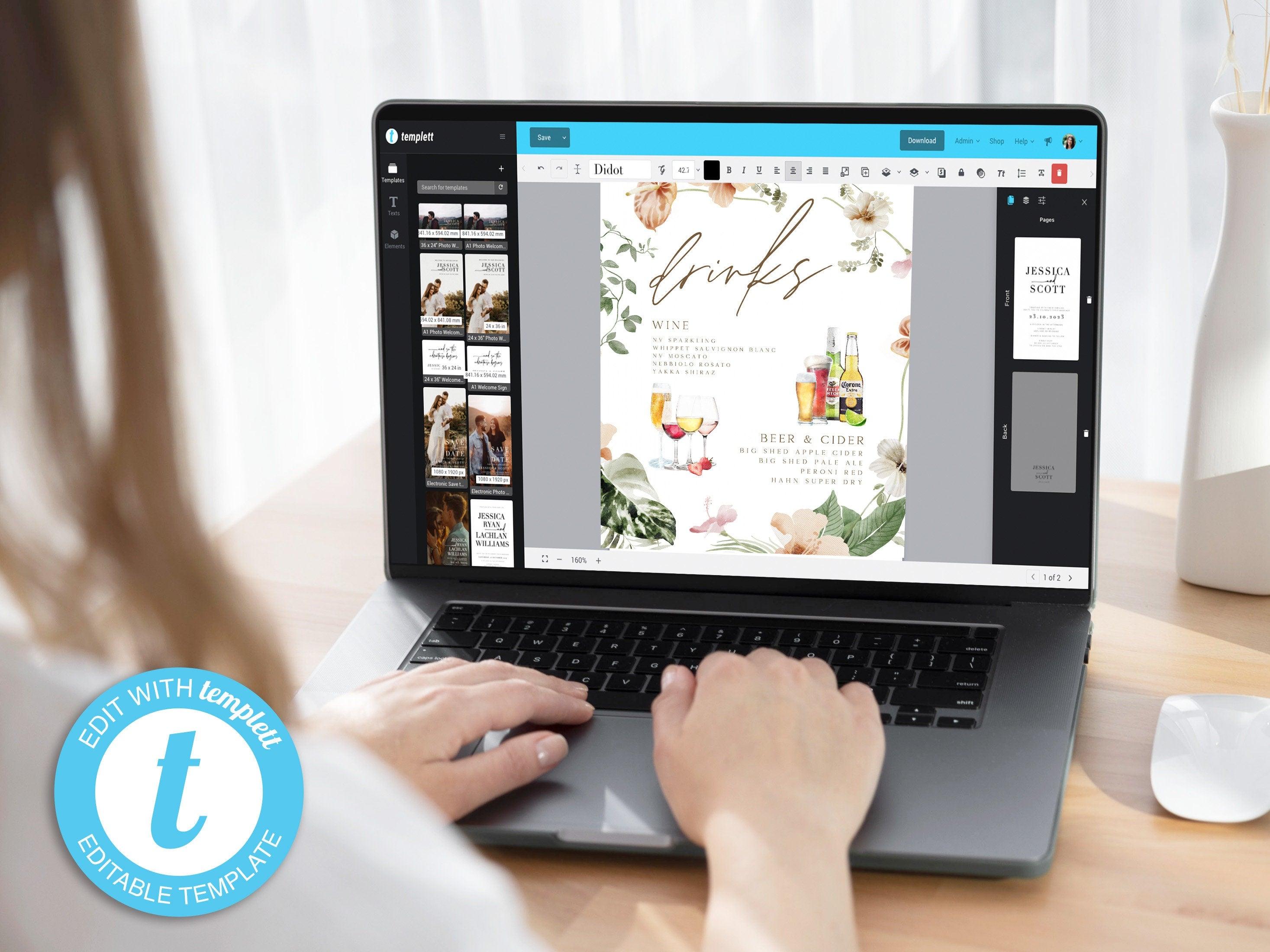 Tropical Wedding Welcome Sign - Bali - The Sundae Creative