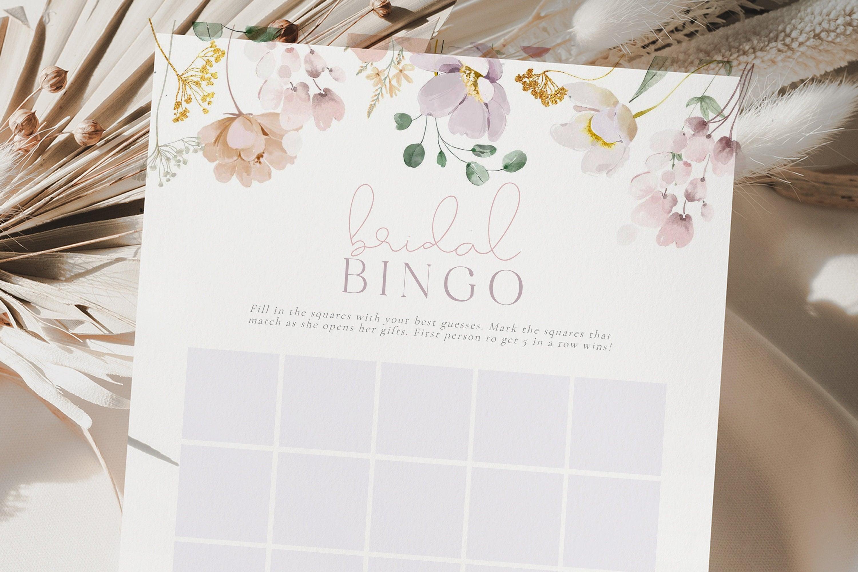 Bridal Bingo Game - Ruby - The Sundae Creative