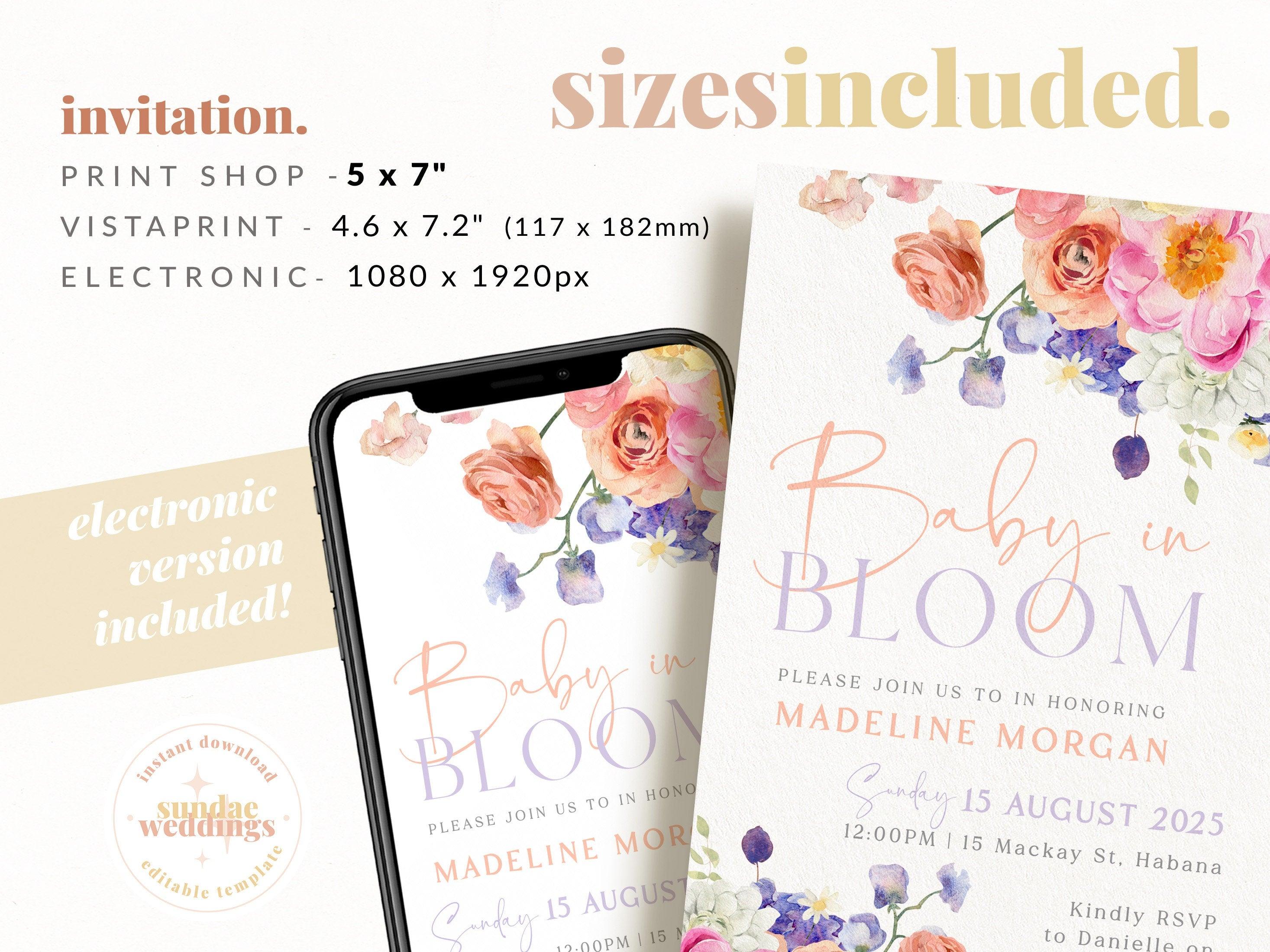 Baby Shower Invitation - Ella - The Sundae Creative