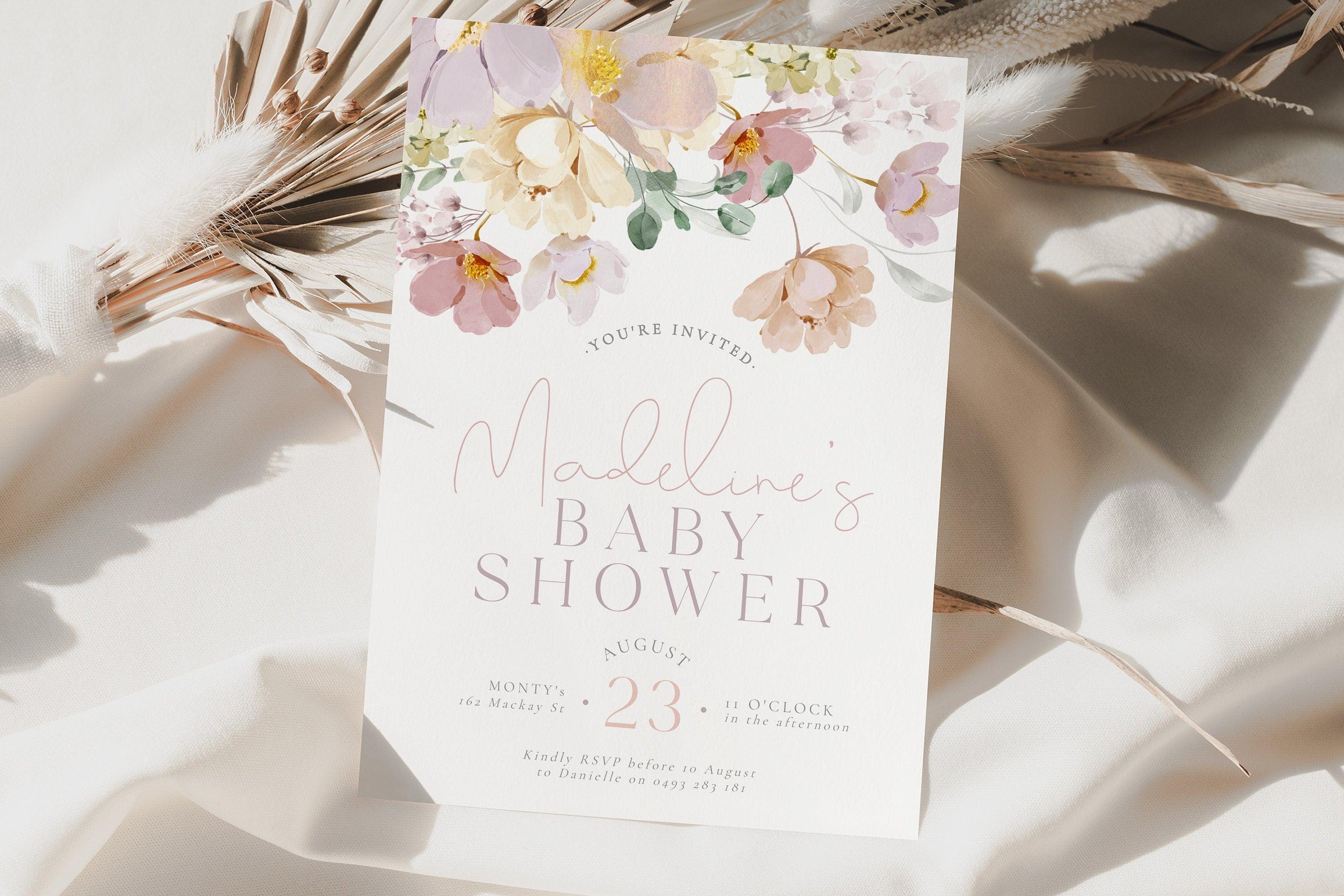Baby Shower Invitation - Ruby - The Sundae Creative