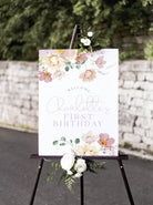 1st Birthday Milestone Sign - Ruby - The Sundae Creative