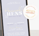 Electronic Hens Night Invitation - Stars - The Sundae Creative