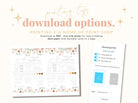 Bridesmaid Info Card Template - Ruby - The Sundae Creative