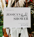 Modern bridal shower welcome sign - Bribie - The Sundae Creative